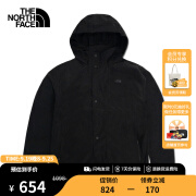 北面（The North Face）DWR防泼水防风夹克男户外休闲防风外套24春季上新|83QX JK3/黑色 M/170