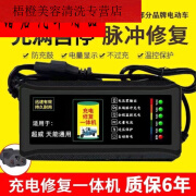 允和美自动断电 电动车电瓶车充电器48V60V72V20AH电车三轮车超威通用 六灯加强版自动断电48V12AH通用