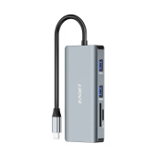 忆捷（EAGET）Type-c接口九合一多功能拓展坞CH22 USB3.0+USB2.0接口稳定传输即插即用