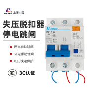 RMSPD上海人民停电自动跳闸开关220V家用商铺 MNS失压脱扣器63A32A 2 2P 20A