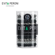 依慧达（Evita Peroni ）【明星同款】高弹头绳发圈花色简约发绳高马尾盘发黑色大号皮筋