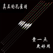 孔雀羽浮漂高灵敏鲫鱼鲤鱼漂湖库黑坑轻口野钓鱼漂加长流氓漂 A-001(去壳) 一号一支