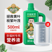 德沃多肥料幸福树专用肥料营养液植物室内绿植叶子干枯落叶掉叶急救花肥通用 幸福树营养液500mL*1【送量杯】