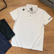 迪桑特（DESCENTE）新款运动Polo衫夏季翻领速干男士Polo衫高端商务休闲速干上衣尾货 白色 2XL 商务装【抗菌透气耐磨】