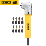 得伟（DEWALT）1/4接口磁性电动批头拐角器90度弯头直角转换头电钻拐弯延伸弯头 DT71517T带8支批头