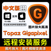 Ai人工智能图片无损放大修复Topaz Gigapixel AI中文版模糊变清晰 【自己安装】win系统