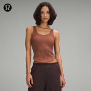 lululemon丨Waist-Seamed Nulu™女士腰部缝线罗纹背心 LW1EUVS 古铜棕 4