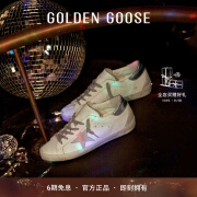 Golden Goose 男女鞋 Super-Star 休闲板鞋内增高经典银尾脏脏鞋 女款白色 37码235mm