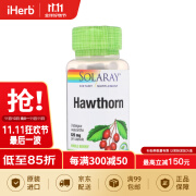 Solaray  山楂成分素食胶囊 525毫克 100粒