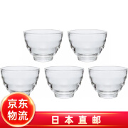 HARIO【JD物流 日本直邮】玻璃杯 耐热 家用 办公室 实用 泡茶  5个装：HU-3012 170ml 5只