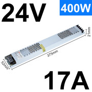 超薄长条LED灯箱电源灯带变压器220转24V低压12V开关电源300W 紫色