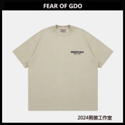 FEAR OF GOD ESSENTIALS官i方旗艦i店FEAR OF GOD复线essentials前后双面植绒字母 水泥色 高克重全棉面料 3XL