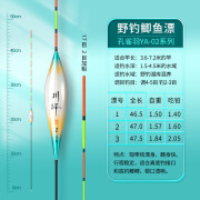 乐咫硬壳孔雀羽浮漂高灵敏醒目加粗鲤鲫鱼漂黑坑竞技带壳羽毛浮漂 YA-02 吃铅1.4-2.05g 野钓鲫鱼 2号