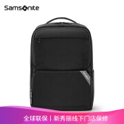 新秀丽（Samsonite）双肩包时尚商务通勤电脑包大容量男士背包书包NU4 黑色