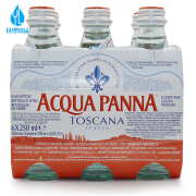 普娜（Acqua Panna）意大利进口无气矿泉水 250ml/750ml 舒适口感甘甜玻璃瓶矿泉水 250ml*24瓶