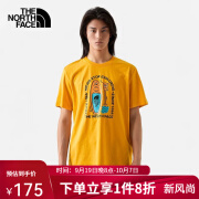 北面（The North Face）男女同款春夏新款户外棉感快干前胸皮艇图形圆领短袖T恤 7WF9 7WF9-56P黄色 XS