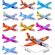助城儿童手抛飞机DIY组装小飞机卡通模型泡沫迷你飞机幼儿园礼品 手抛飞机30个装