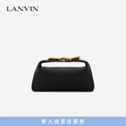 浪凡（LANVIN）【成毅同款】2024女士饭盒包SEQUENCE CLUTCH 手袋手提单肩包 黑色