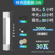 视贝无线LED充电灯夜市照明物流货车长条灯管摆地摊磁铁应急电池 快充-5W-2000毫安(不带充电头)