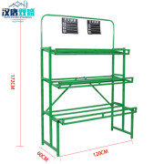 虞萌馨迪蔬菜货架 水果展示架 商用置物架多层水果店架子超市多功能果蔬架 三层绿色架子