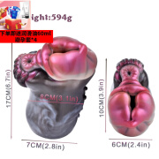 FAAK 飞机杯异形动物仿阴飞机杯隐藏阴+口+肛红屁股单通道娃娃倒模男用性玩具茎训练器手动 G6195 异兽世界