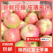 京喜加【头茬新果】陕西红富士苹果冰糖心苹果当季新鲜水果脆甜应季特产 限时促销巨超值2斤装