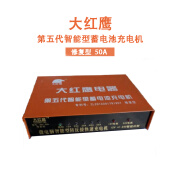 华泰新科大红鹰电瓶充电器12V24V通用50A100A智能修复型大功率快速充电机 大红鹰智能充电机50A