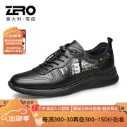 零度尚品【断码】Zero男鞋秋季新品舒适透气休闲运动鞋子潮流百搭 黑色 38