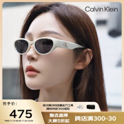 Calvin KleinCK太阳镜女百搭小框复古时尚猫眼墨镜显瘦街拍ins风太阳眼镜素颜 CKJ24638SLB_100米白色