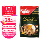 三特sante波兰进口 多坚果蜂蜜燕麦片300g/袋 早代餐干吃即食营养谷物