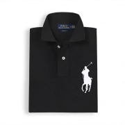 POLO SPORT RALPH LAURENRALPH LAUREN拉夫劳伦polo衫短袖男夏季RL刺绣小马标翻领纯棉体 黑白大马标 s码 100-130斤