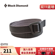 Black Diamond黑钻户外编织BD钻石矿腰带男士简约时尚百搭免打孔便捷调节裤带 Black-D3I5 M