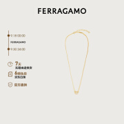 菲拉格慕（Ferragamo）女士黄色吊坠水晶Gancini项链 0770481 礼物送女友