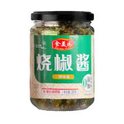 食美园烧椒酱拌面夹馍酱蒜蓉辣椒酱鲜青椒酱拌皮蛋 烧椒酱200克*4瓶