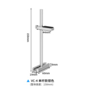 零度世家显卡支架 全铝合金支撑架电脑机箱伴侣托架固定千斤顶立式磁吸底座7900台式机4060显卡托架 VC-4单杆【银色】