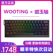 WOOTINGwooting键盘wooting60he+全新磁轴键盘wooting瓦罗兰特CSGO键盘 WOOTING 60HE+黑色(18颗磁玉轴) 有线 61键