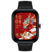 荣耀亲选 Haylou Watch 智能手表 1.95吋AMOLED轻薄全面屏 户外运动卫星定位 全天健康监测 幻夜黑