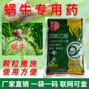 蜗牛药四聚乙醛杀蜗牛专用药蔬菜地鼻涕虫软体农药颗粒剂杀虫剂 500g*2袋