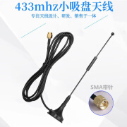 航圣433mhz吸盘天线 lora 433 470-510mhz高增益带磁铁底座天线SMA接口  中短波调频FM天线 收音机天线 433MHz吸盘天线3米线长RG174线