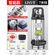 名磊无刷直流潜水泵12V24V48V60V72伏电动车电瓶式农用灌溉抽水机 智能款1寸12V550W7米线