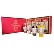 茅台（MOUTAI）贵州茅台酒 飞天茅台 酱香型白酒  中信金陵四色礼盒装 53度 500mL 4瓶 （红白蓝黄）