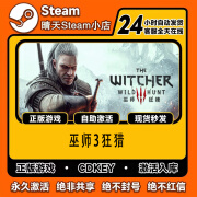 时岛正版游戏steam激活码cdkey在线PC电脑游戏入库正版兑换码入库永久 巫师3狂猎 终极版【激活码】本体+全dlc更新