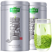 乐品乐茶碧螺春2024新茶特级茶叶绿茶明前春茶嫩芽礼袋款250g 【明前花果香】　125g*2罐