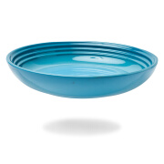 酷彩（Le Creuset）餐盘炻瓷沙拉盘水果盘菜盘甜品盘 22cm 加勒比蓝