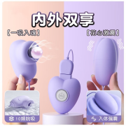 逗趣蛋吮吸震动跳蛋女用自慰器情趣用品女性玩具USB之差跳蛋 谜姬绝绝紫-USB直插三跳