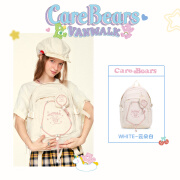 vanwalk×CareBears联名 多巴胺高中学生书包女生轻便旅行双肩包 云朵白