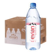 依云（evian） 法国进口依云（evian）天然矿泉水 【塑料瓶】1L*12瓶中文版