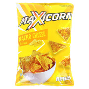 MAXICORN印度尼西亚零食 麦克斯MAXICORN奶酪烧烤原味玉米片三角 150g 奶酪味玉米片