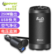 高欣 车载逆变器负离子净化器 汽车快充充电 车用12v转220v电源转换器 T300P大功率250W修正弦波+净化器