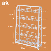 企龙超市收银台前小货架便利店口香糖零食展示架药店小商品多层置物架 加厚白色45长15宽67高五层 无价签条